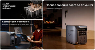 Портативная станция питания ECOFLOW DELTA 3 Max Plus